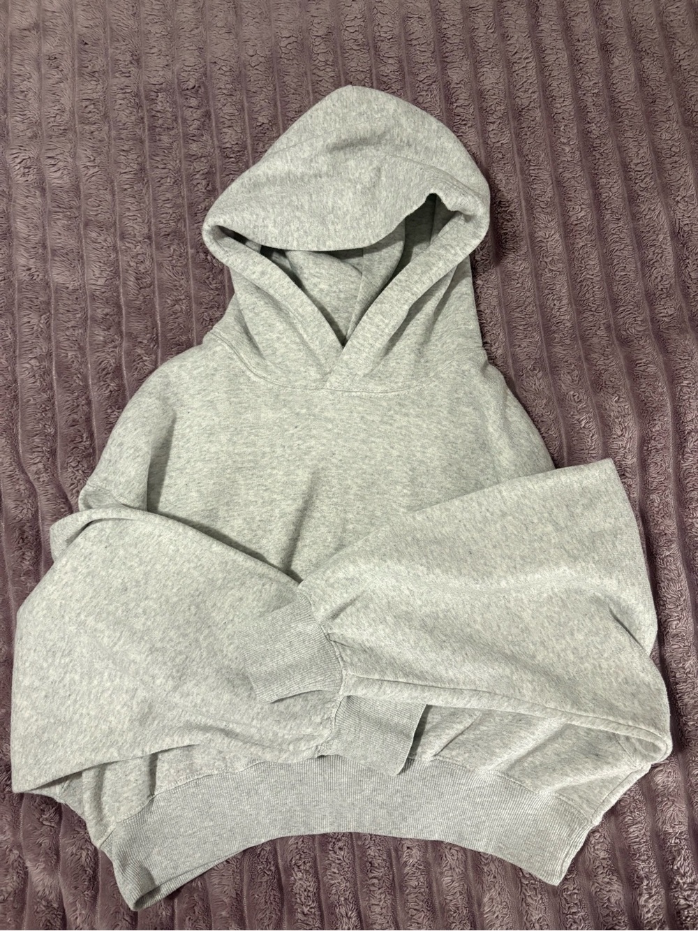 Jo & Co Cropped Woman’s Gray Sweatshirt